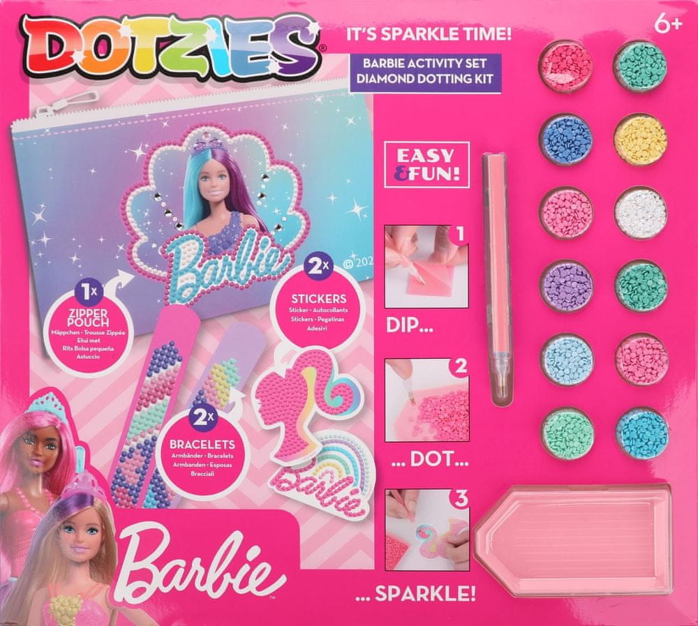 DIAMOND DOTZ DOTZIES Veľká sada Barbie